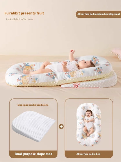 Minimally Printed Baby Soothing And Anti Startle Bed