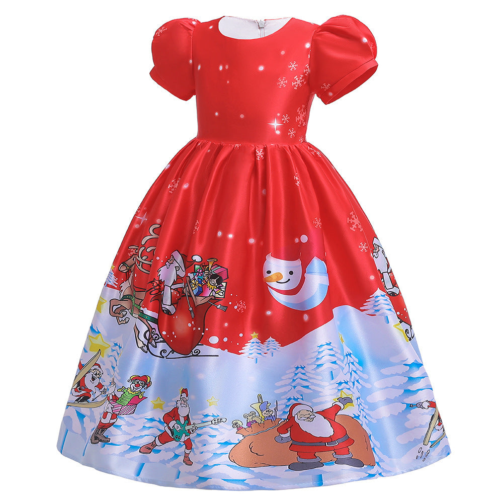 Printed girl princess skirt