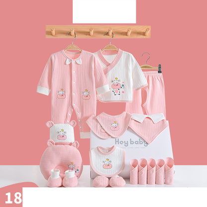 Fashion Cotton Winter Baby Clothes Full Moon Gift Set