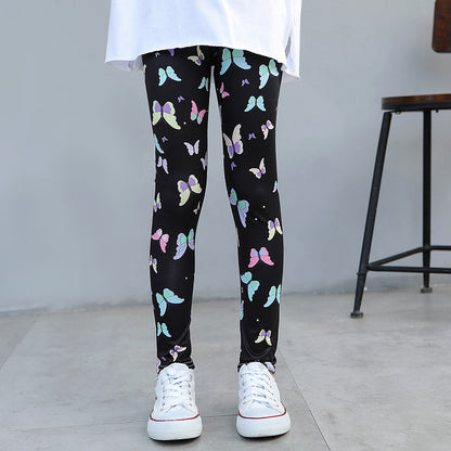 Printing Fashion Girls Cute Print Legging Trousers