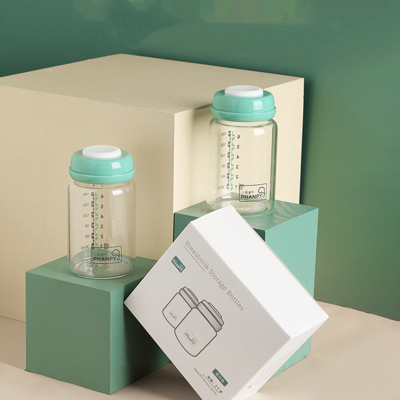 Breast milk storage bottle glass milk bottle