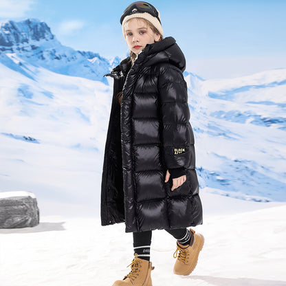 Girls' Casual Versatile Winter Thick Cotton Coat