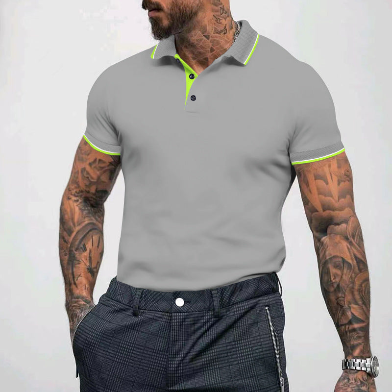 Polo Collar Short Sleeved T-shirt Men's Advertising Shirt