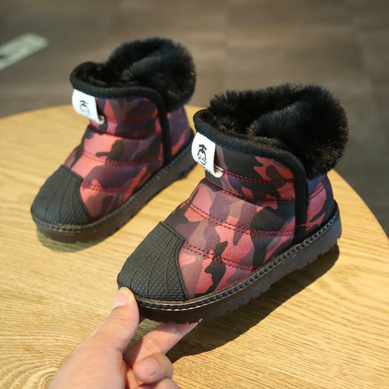 Winter children's snow boots