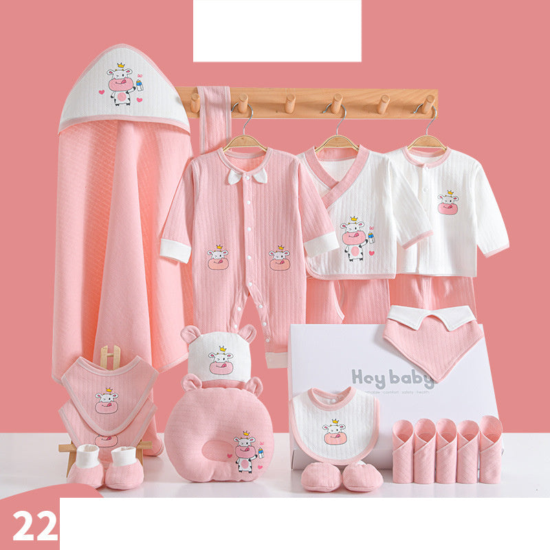 Fashion Cotton Winter Baby Clothes Full Moon Gift Set