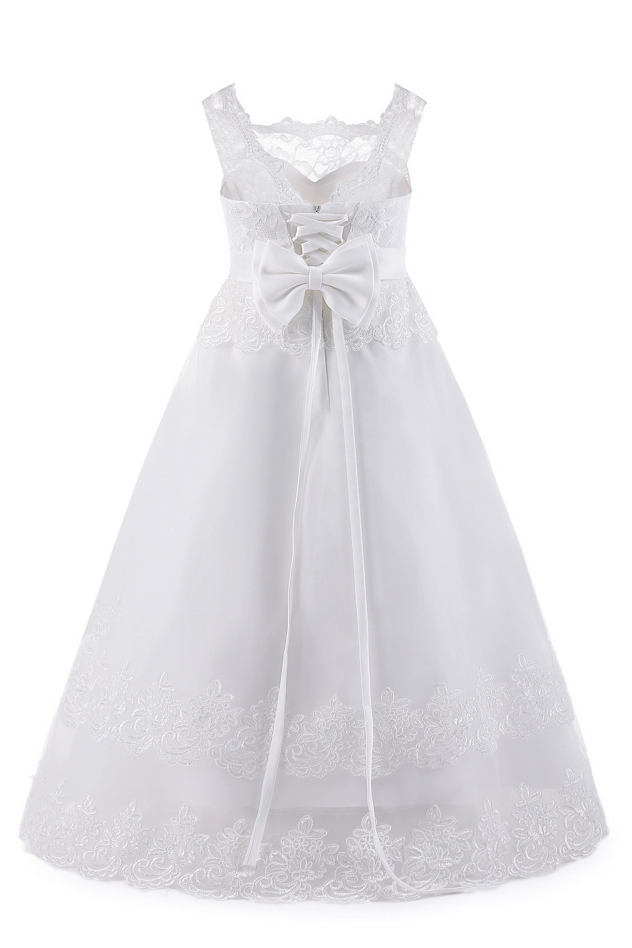 White Fashion Princess Flower Dress