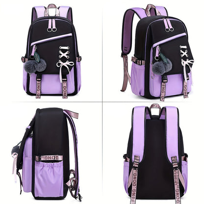 New Bow Women's Backpack Girl Cute Sweet Backpack