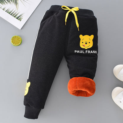 Fleece Padded Baby Warm Pants Girls Pants