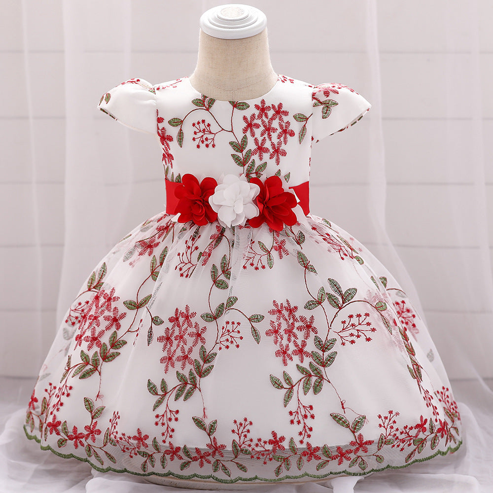 summer children's clothing new baby birthday party wedding dress skirt girls fluffy dress