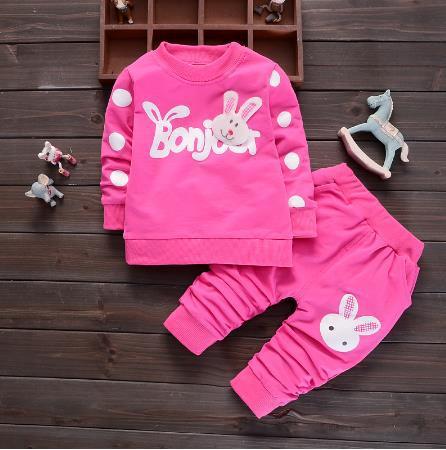 Girl Two-piece Suit 1-4 Years Old autumn