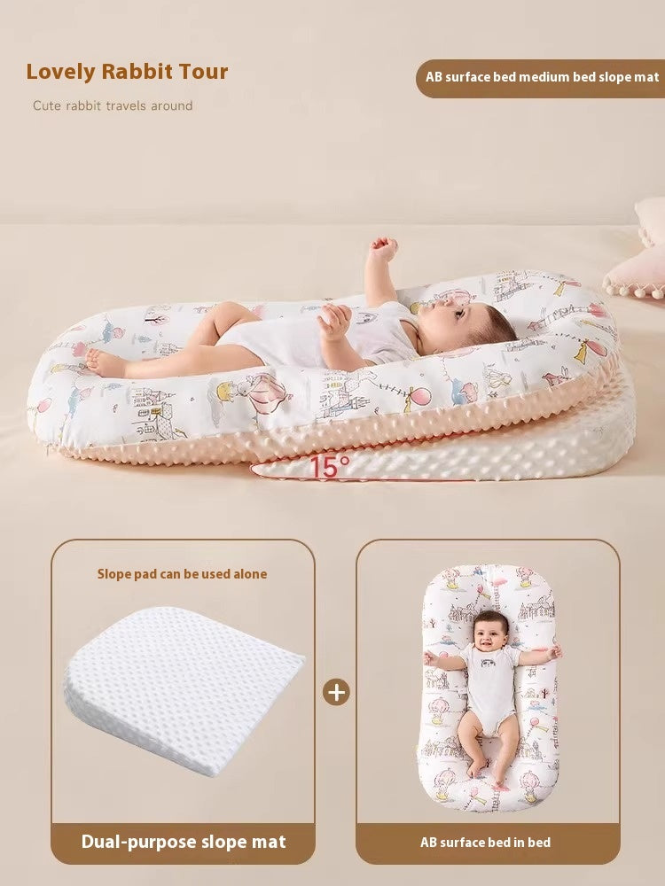 Minimally Printed Baby Soothing And Anti Startle Bed