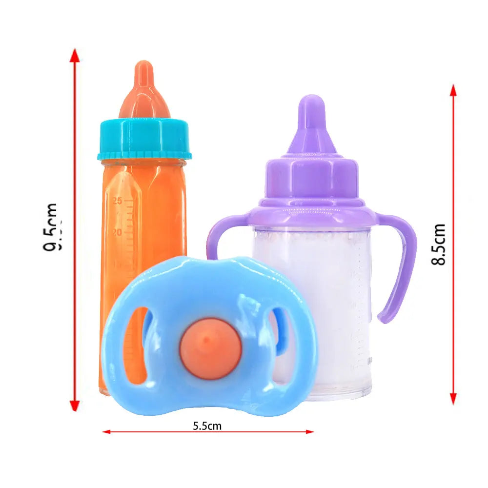 Large Size Baby Doll Feeding Bottle Set Baby Care