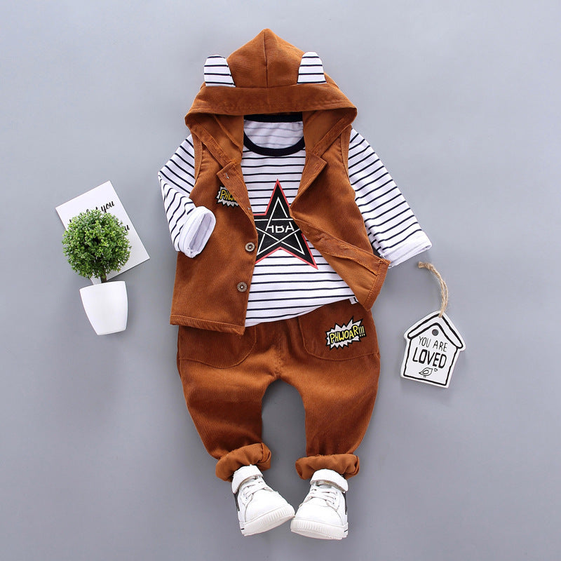 Autumn Children's Three-Piece Suit