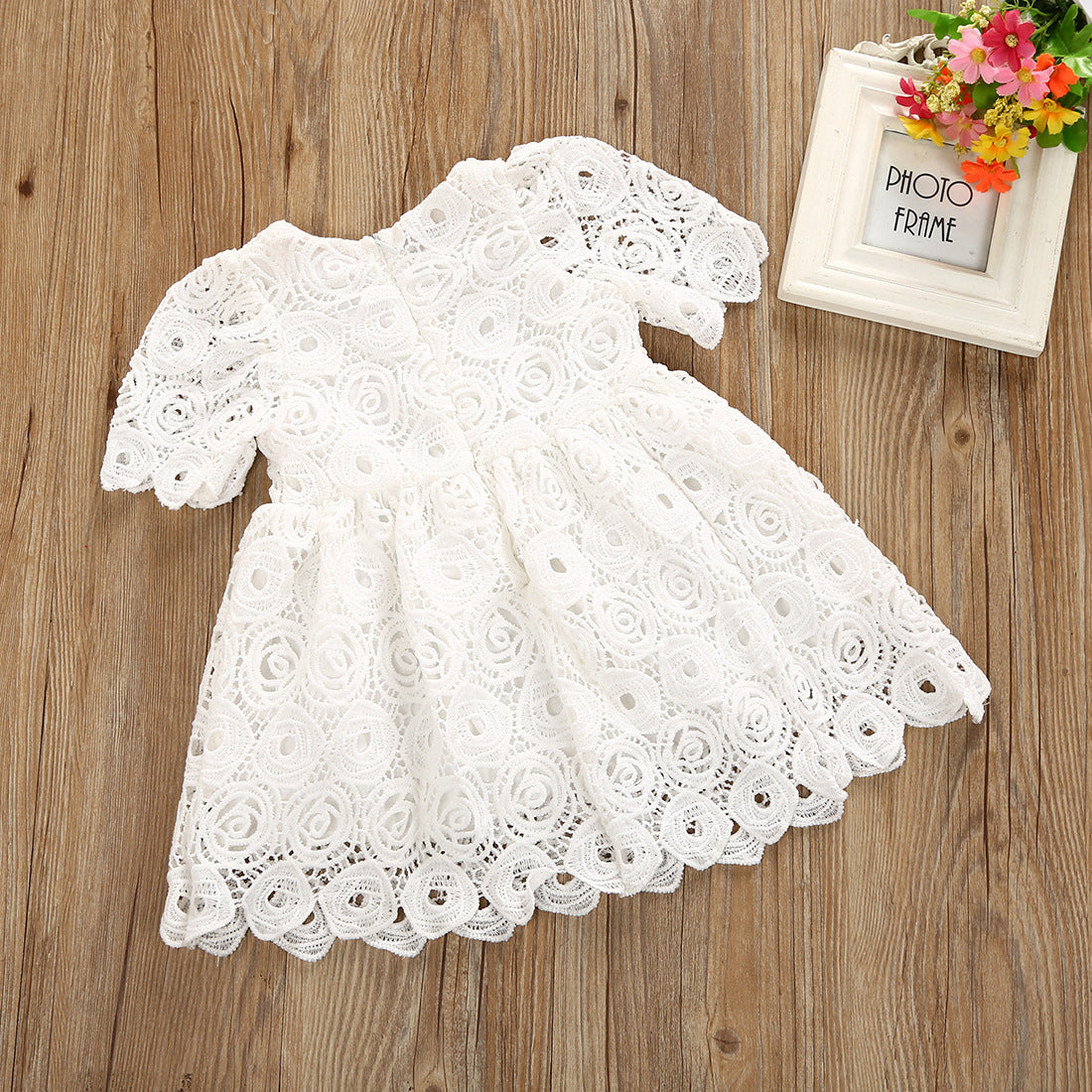 Hollow princess children's clothing dress