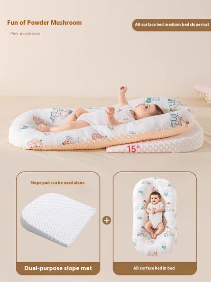 Minimally Printed Baby Soothing And Anti Startle Bed