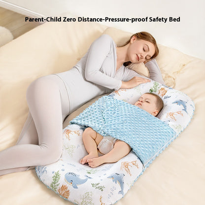 Minimally Printed Baby Soothing And Anti Startle Bed