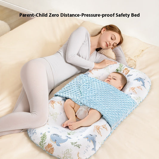 Minimally Printed Baby Soothing And Anti Startle Bed