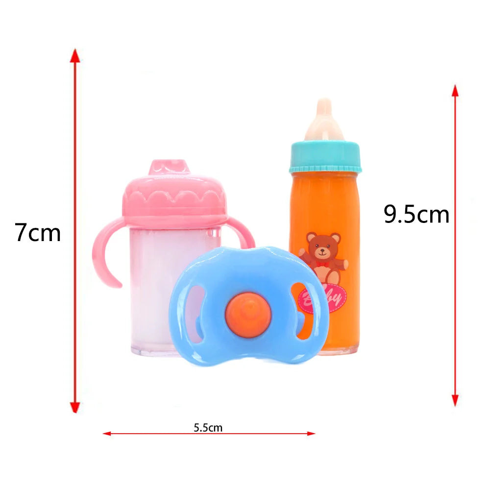 Large Size Baby Doll Feeding Bottle Set Baby Care