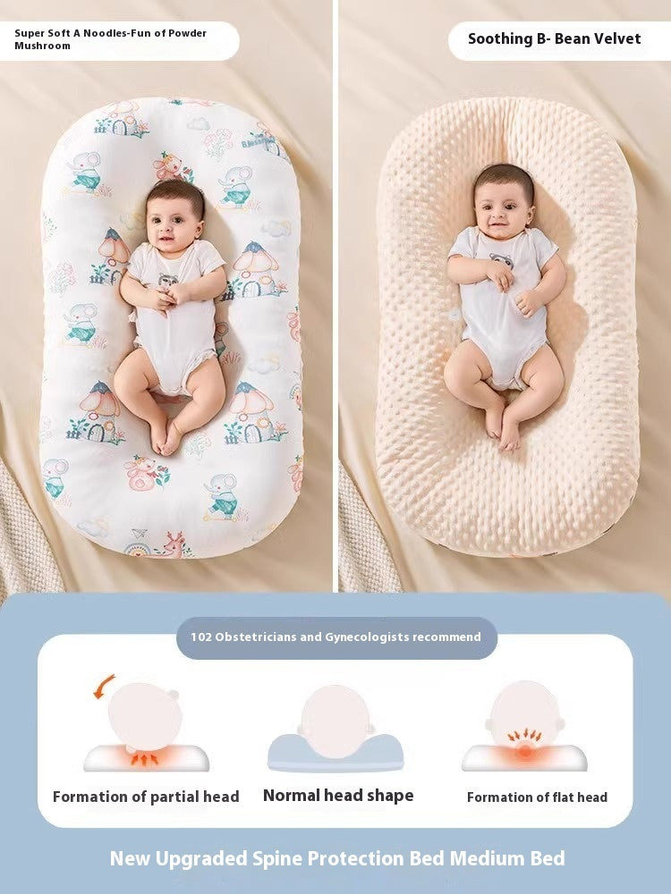 Minimally Printed Baby Soothing And Anti Startle Bed