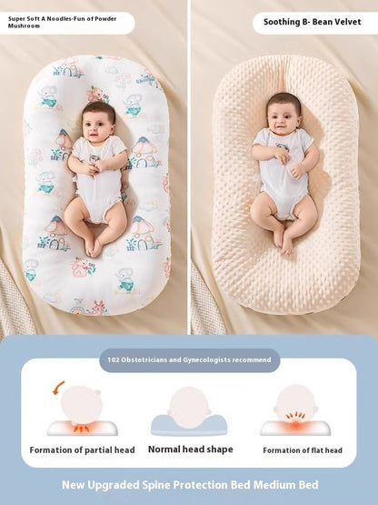 Minimally Printed Baby Soothing And Anti Startle Bed