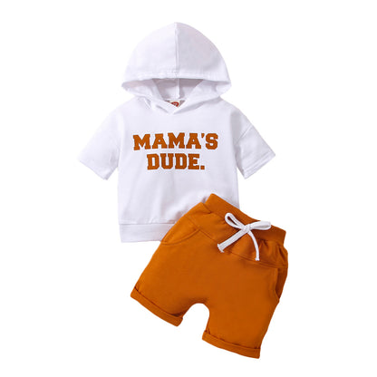 Hooded Suits Short Sleeve Top Shorts