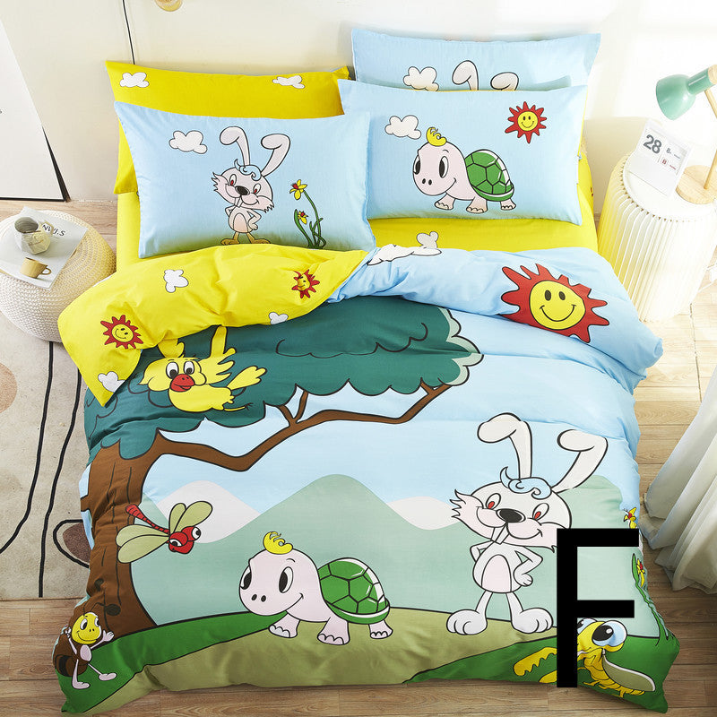 Home Textile Cute Cartoon Children Bed Sheet Bed Sheet Quilt Cover Bedding