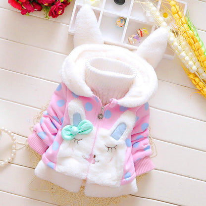 Thick Hooded Coat For Babies