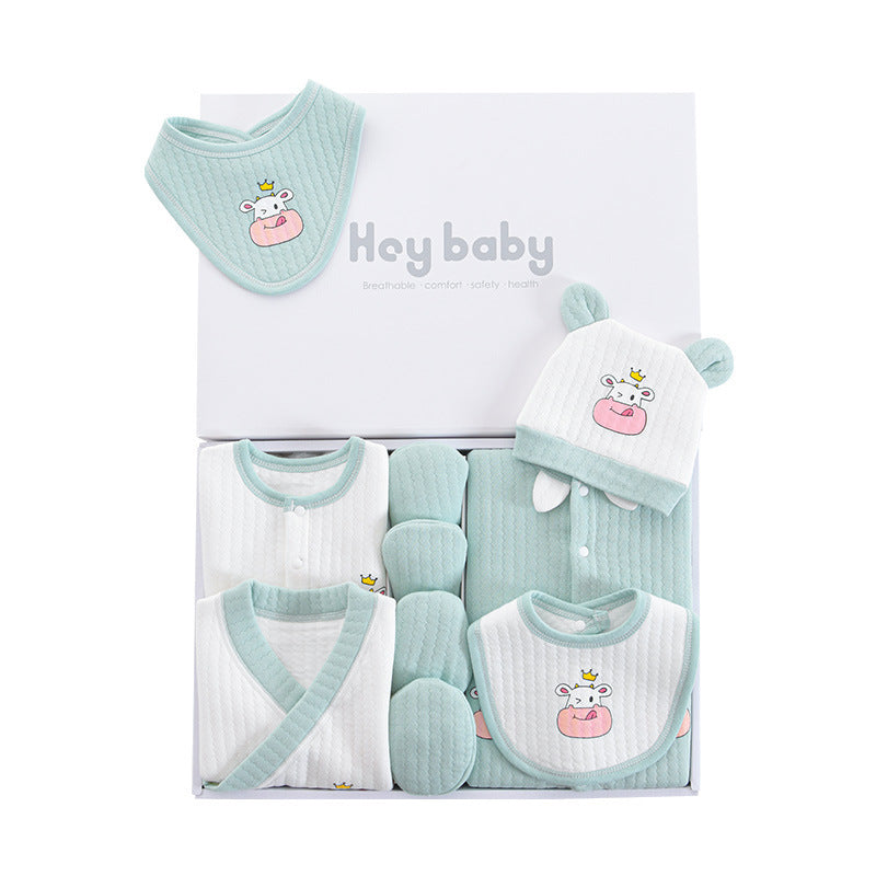 Fashion Cotton Winter Baby Clothes Full Moon Gift Set