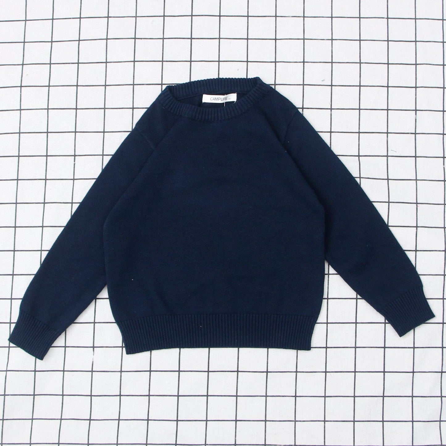 Boys And Girls Solid Color Sweater Pullover Sweater