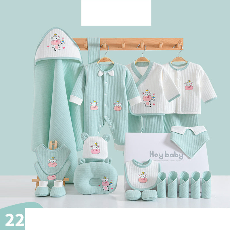 Fashion Cotton Winter Baby Clothes Full Moon Gift Set