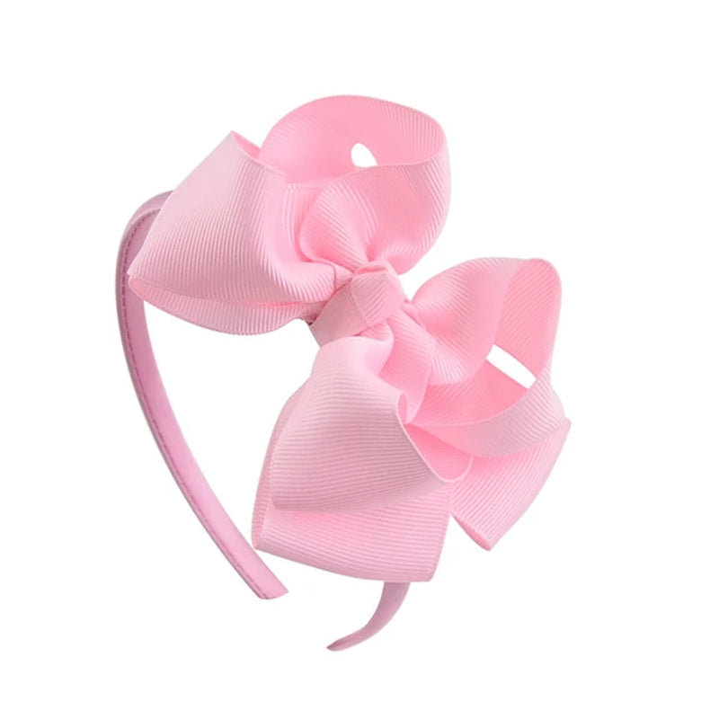 1Piece Sweet Candy Solid Color Bows Hair Band for Kids Girls Ribbon Bowknot Handmade Hairband Headband Headwear Hair Accessories