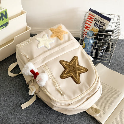 Women's Fashionable All-match Nylon Star Backpack