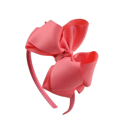 1Piece Sweet Candy Solid Color Bows Hair Band for Kids Girls Ribbon Bowknot Handmade Hairband Headband Headwear Hair Accessories