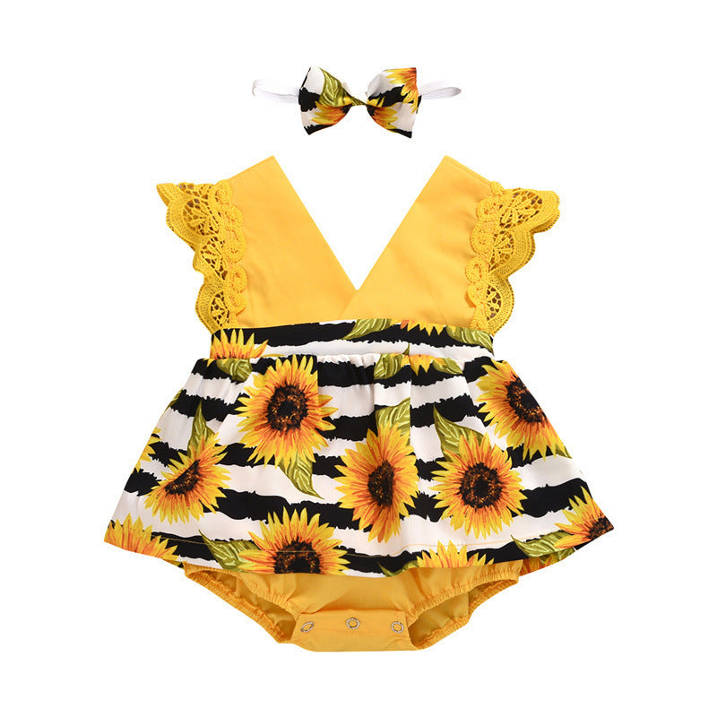 Sunflower Baby One-piece Romper