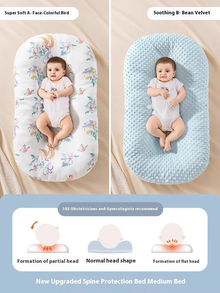 Minimally Printed Baby Soothing And Anti Startle Bed