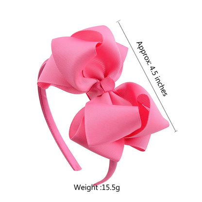 1Piece Sweet Candy Solid Color Bows Hair Band for Kids Girls Ribbon Bowknot Handmade Hairband Headband Headwear Hair Accessories