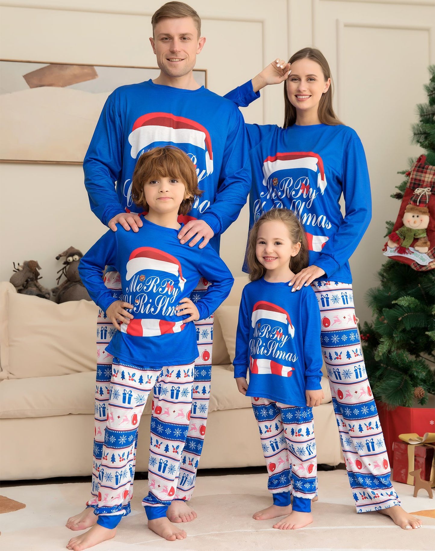 Family Pajamas Sets Christmas