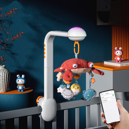 Baby Bed Bell Plush Toy Projection