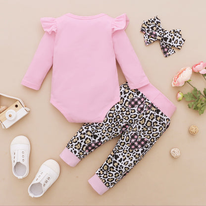 Baby Long Sleeve Jumpsuit Pants Clothing Set