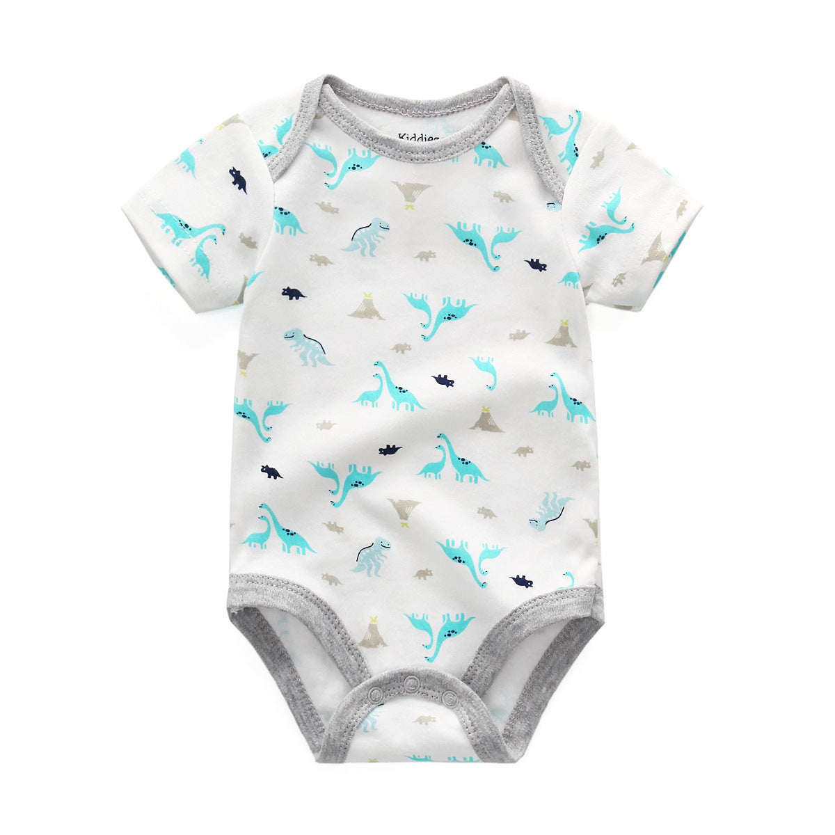 Baby Cotton Short Sleeve Print Bodysuit Romper Set