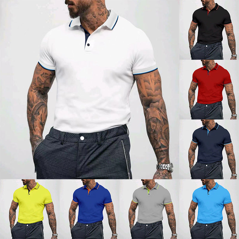 Polo Collar Short Sleeved T-shirt Men's Advertising Shirt