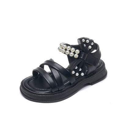 Girls Soft Bottom Roman Sandals