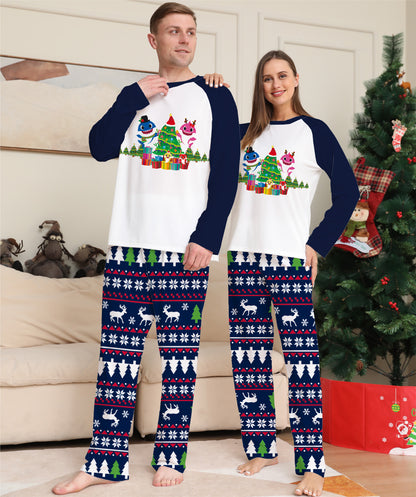 Family Christmas Pajamas Set for Couples Kids Baby