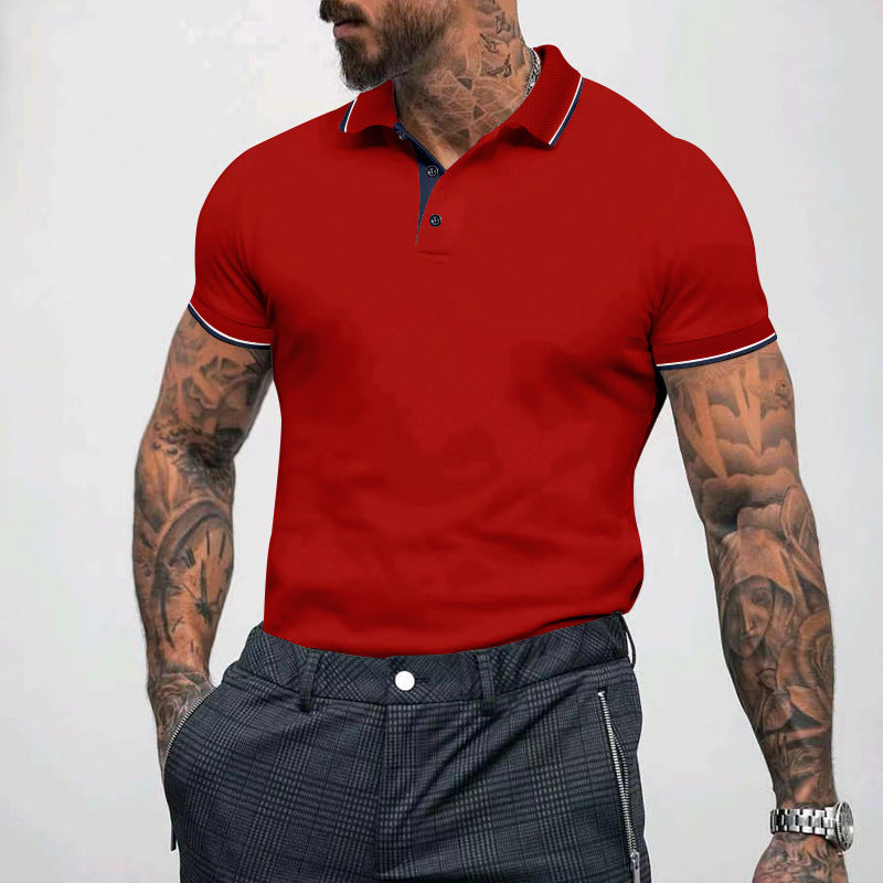 Polo Collar Short Sleeved T-shirt Men's Advertising Shirt