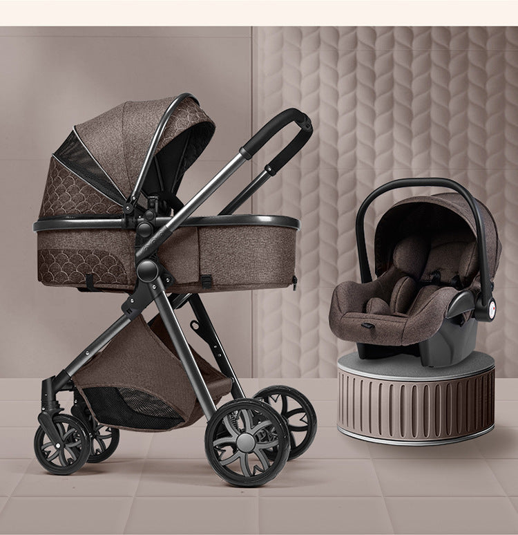 Stylish High View Stroller Lightweight Folding