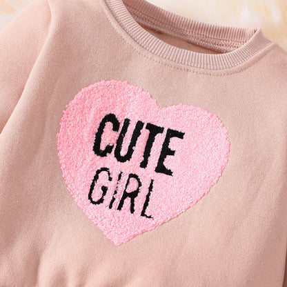 Long Sleeve Round Neck Pullover Baby Casual Wear