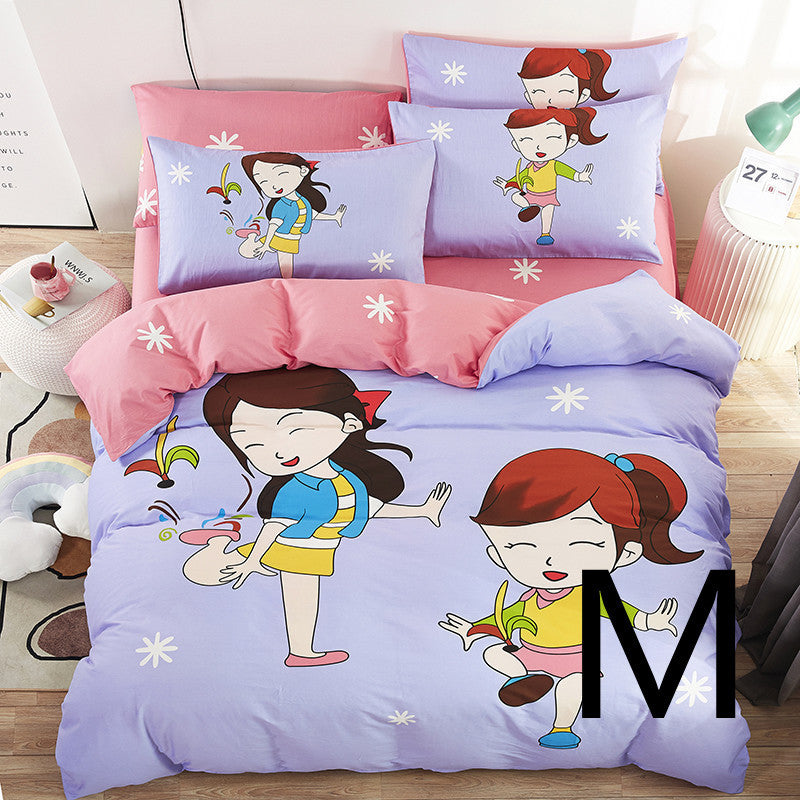 Home Textile Cute Cartoon Children Bed Sheet Bed Sheet Quilt Cover Bedding