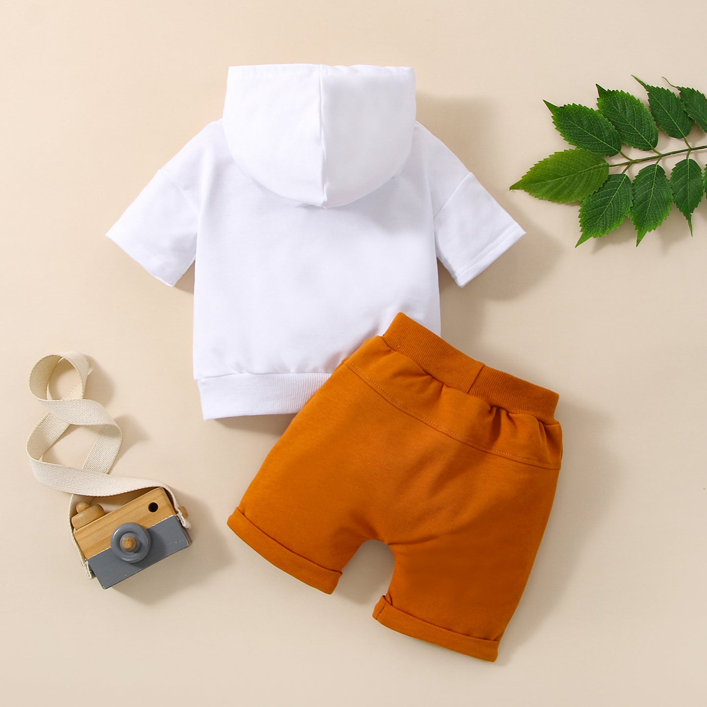 Hooded Suits Short Sleeve Top Shorts